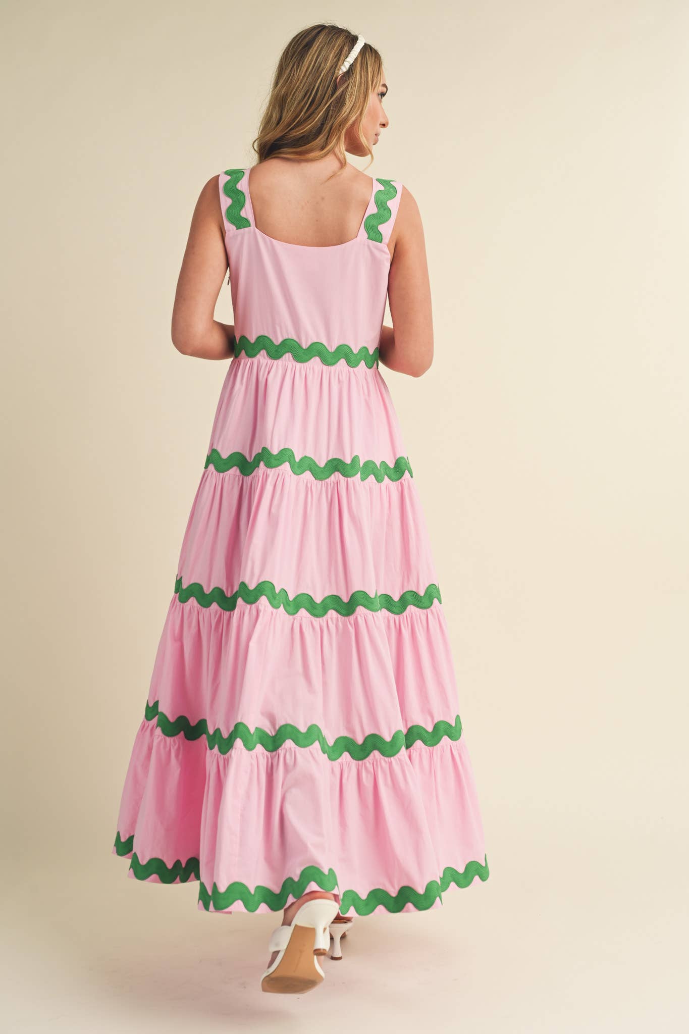 Watermelon RIC RAC Trim Dress
