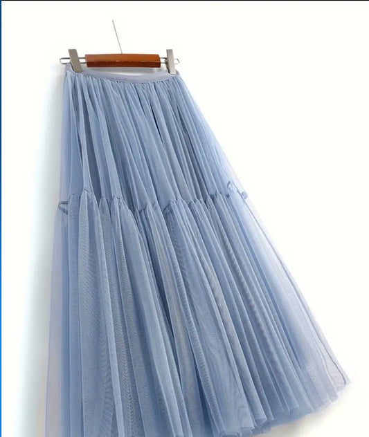 Tulle skirt in Blue
