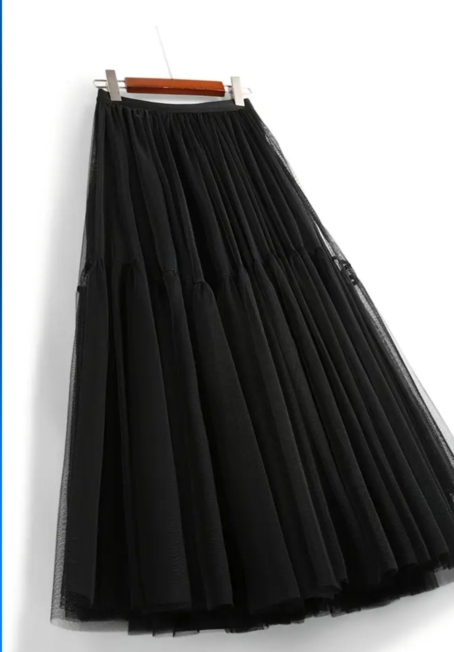 Tulle Skirt in Black