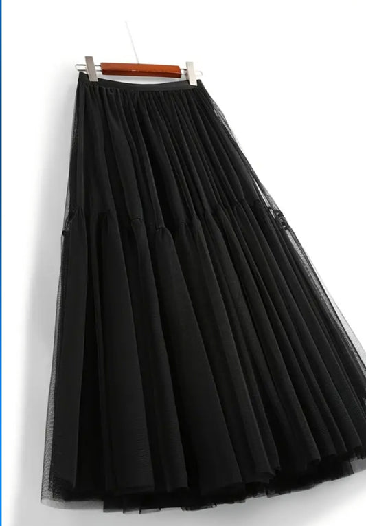 Tulle Skirt in Black