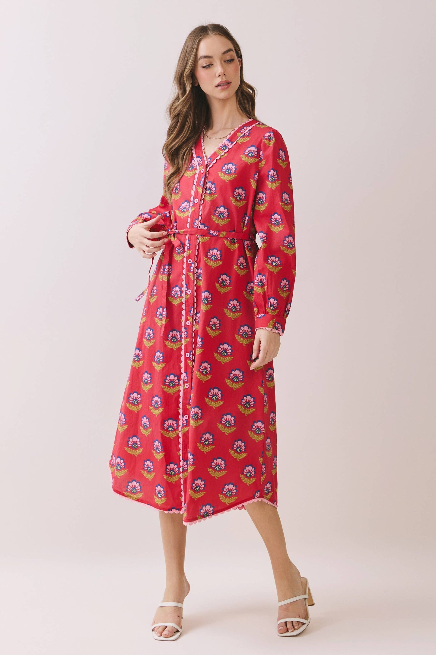 The India Dress in Berry
