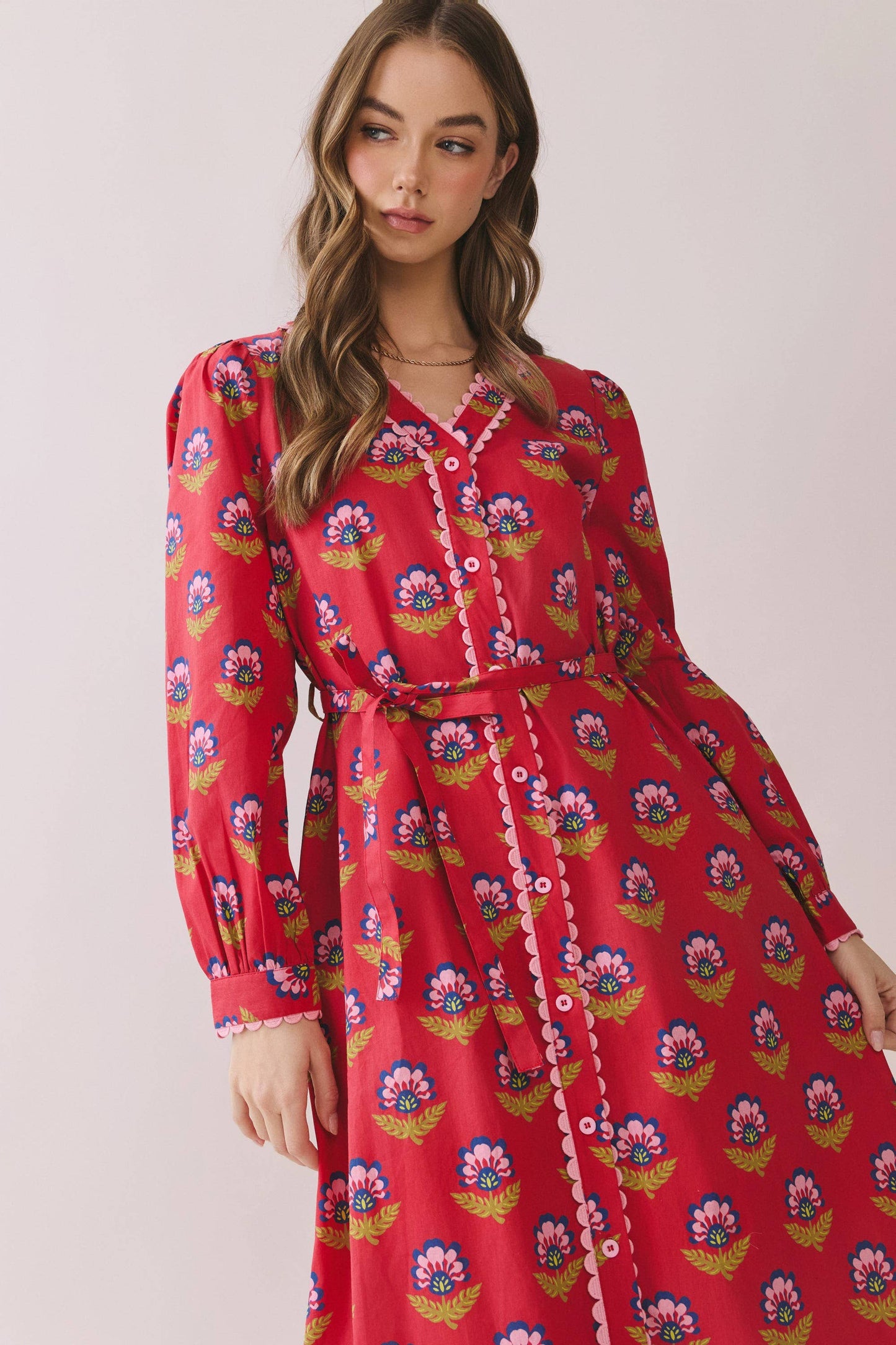 The India Dress in Berry
