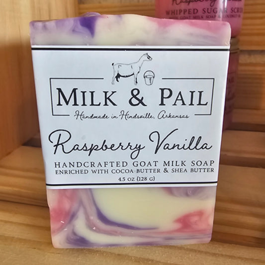 Raspberry vanilla soap bar